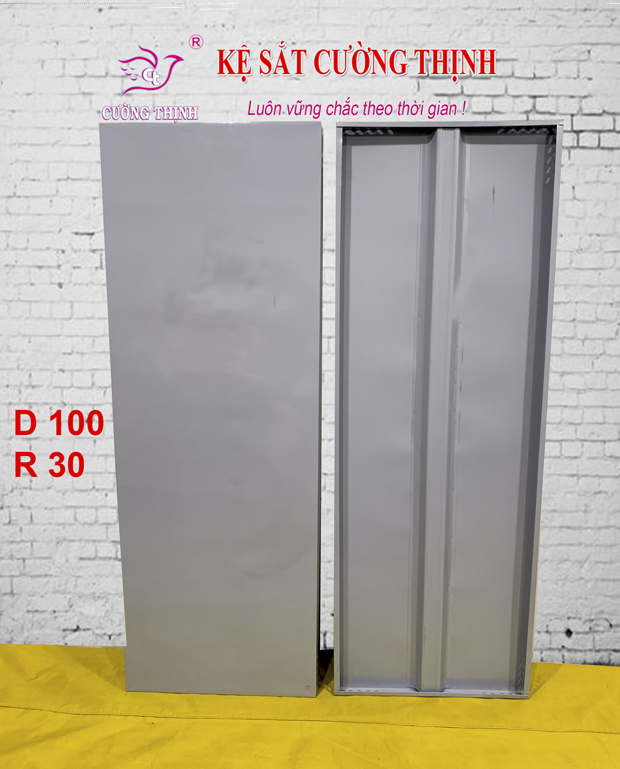 Mâm sắt dài 100cm x rộng 30cm - Lắp ráp kệ sắt đa năng