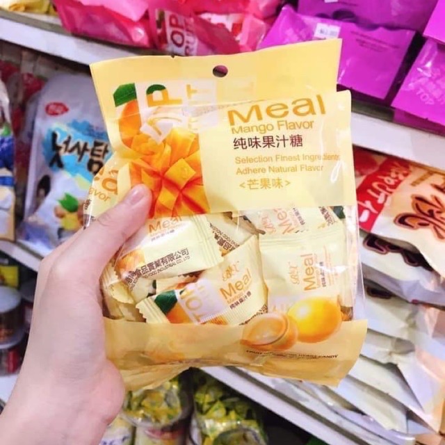 [HCM]Kẹo dẽo trái cây TOP fruir 320gr ( hương dâu)