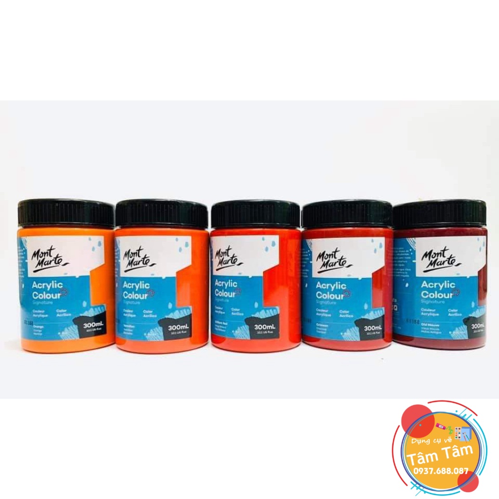 [ TÂM TÂM ]-Màu Acrylic Mont Marte,  Mont Marte Studio Acrylic Paint 300ml-
