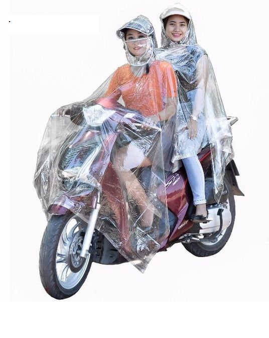 combo 10 áo mưa trong suốt có khẩu trang