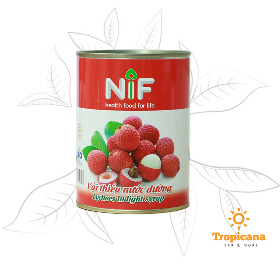 Vải ngâm NIF - Lon 560GR