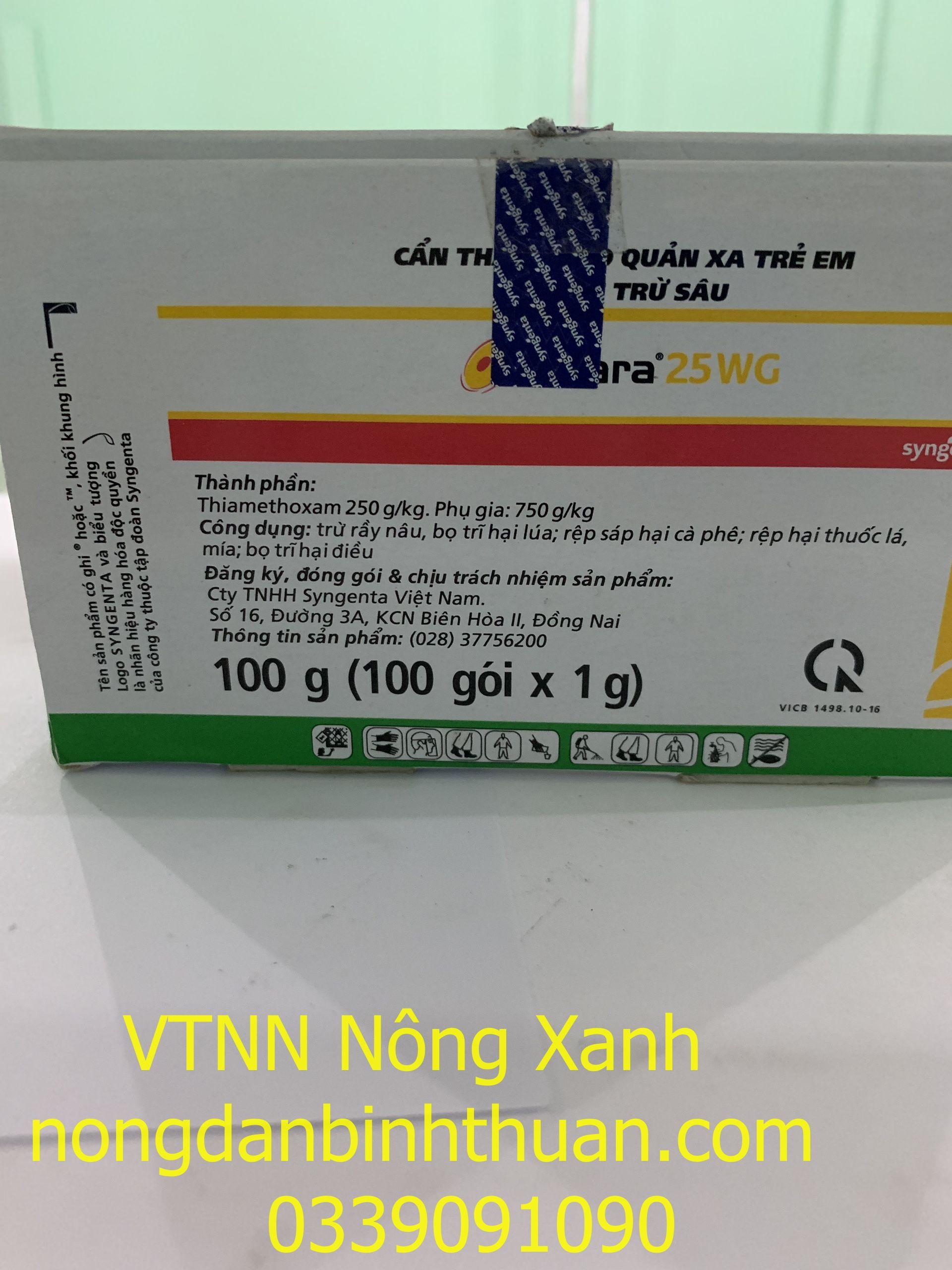 ACTARA 25WG  TRỪ BỌ TRĨ, RẦY XANH, RẦY MỀM, RẦY NÂU  (Hộp 100 gói)