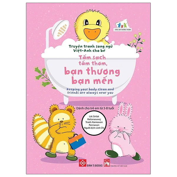 Fahasa - Truyện Tranh Song Ngữ Việt - Anh Cho Bé - Keeping Your Body Clean And Friends Are Always Near You - Tắm Sạch Tắm Thơm, Bạn Thương Bạn Mến