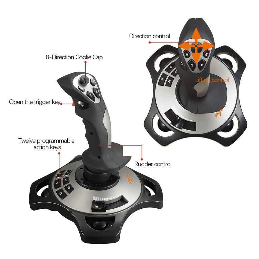 2022.For 2113 Flight Simulator Gamepad Controller USB Joystick For PC/Desktop Accessories