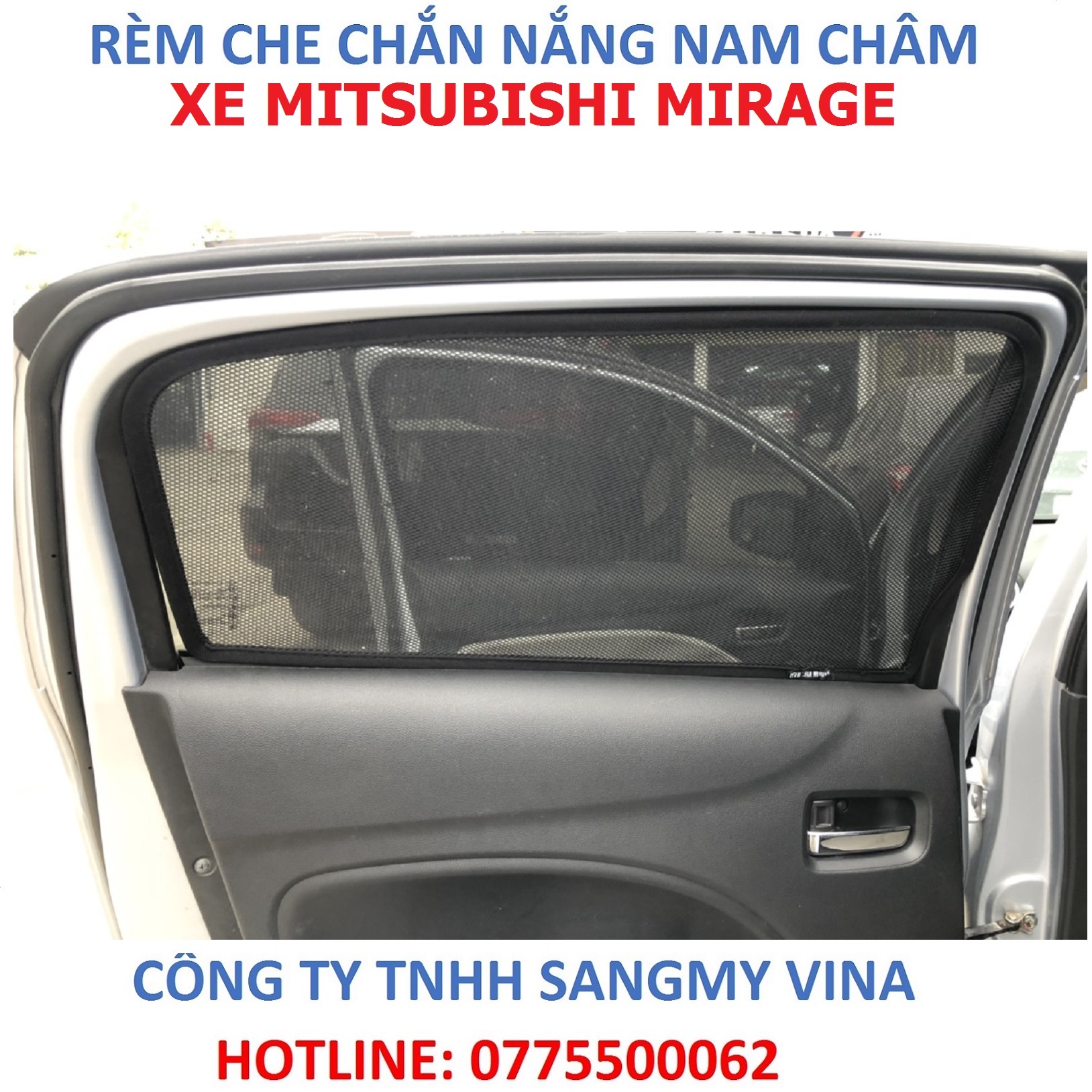 Rèm che chắn nắng nam châm xe Mitsubishi Mirage
