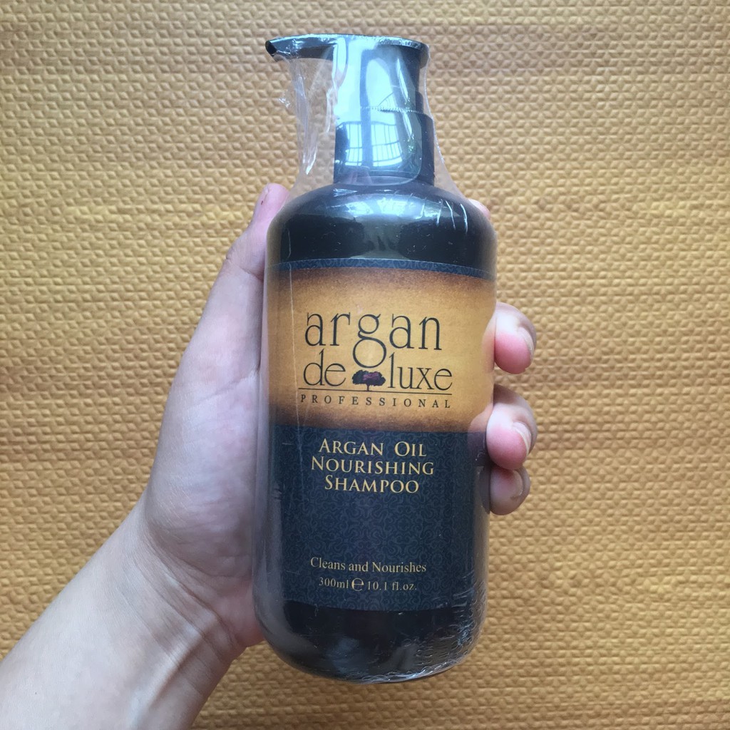 Dầu gội phục hồi tóc hư tổn argan deluxe shampoo 300ml