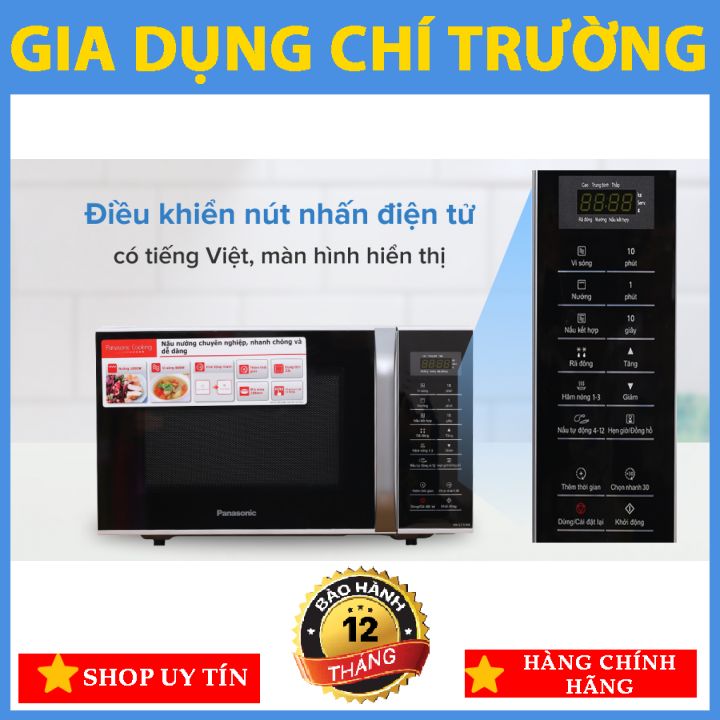 [LÒ VI SÓNG CÓ NƯỚNG] Panasonic NN-GT35HMYUE 23 lít