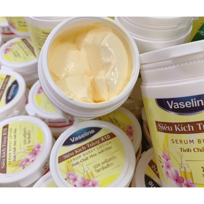 Combo kem kích trắng Vaseline X.10 và tắm trắng 10X