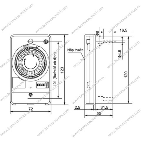 Timer Hẹn Giờ TB118N 220V