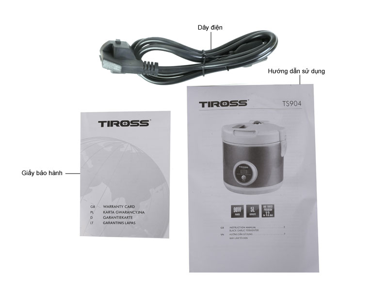 FS-Máy làm tỏi đen Tiross TS904 (Màu Nâu)