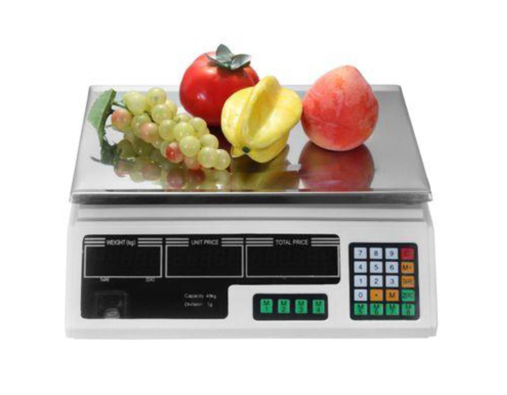 Can hoa qua,Cân điện tử, Cân tính tiền Hàn Quốc, Cân điện tử tính tiền 40kg