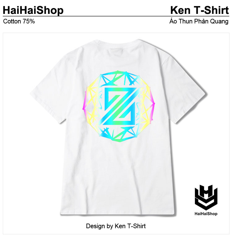 Áo Thun Phản Quang Chữ Z, Áo Thun Cotton 75%, Áo From Rộng, Ao Thun Unisex, Áo Thun Đẹp HaiHaiShop, Áo Phông Nam Ken T-ShirT