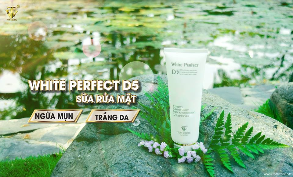 [HCM]SỮA RỬA MẶT NGĂN NGỪA MỤN WHITE PERFECT D5