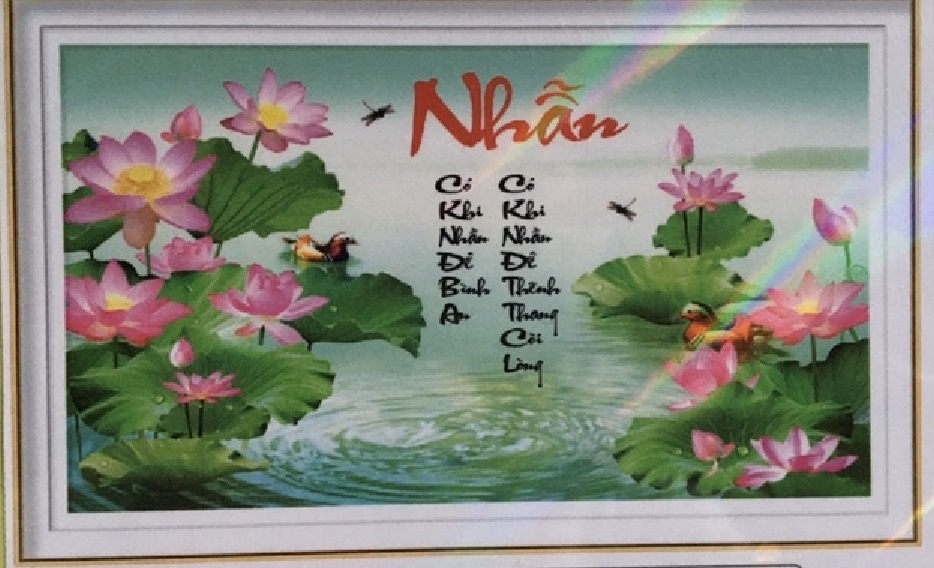 Tranh đính đá chữ nhẫn -dd9210