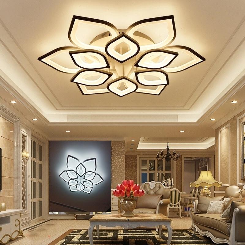 Đèn Ốp Trần LED Hiện Đại MS066-12 Cánh Sen Có Điều Khiển 3 Màu Sáng Phân Tầng.BA CHẾ ĐỘ ÁNH SÁNG - TRẮNG , VÀNG , TRUNG TÍNH.