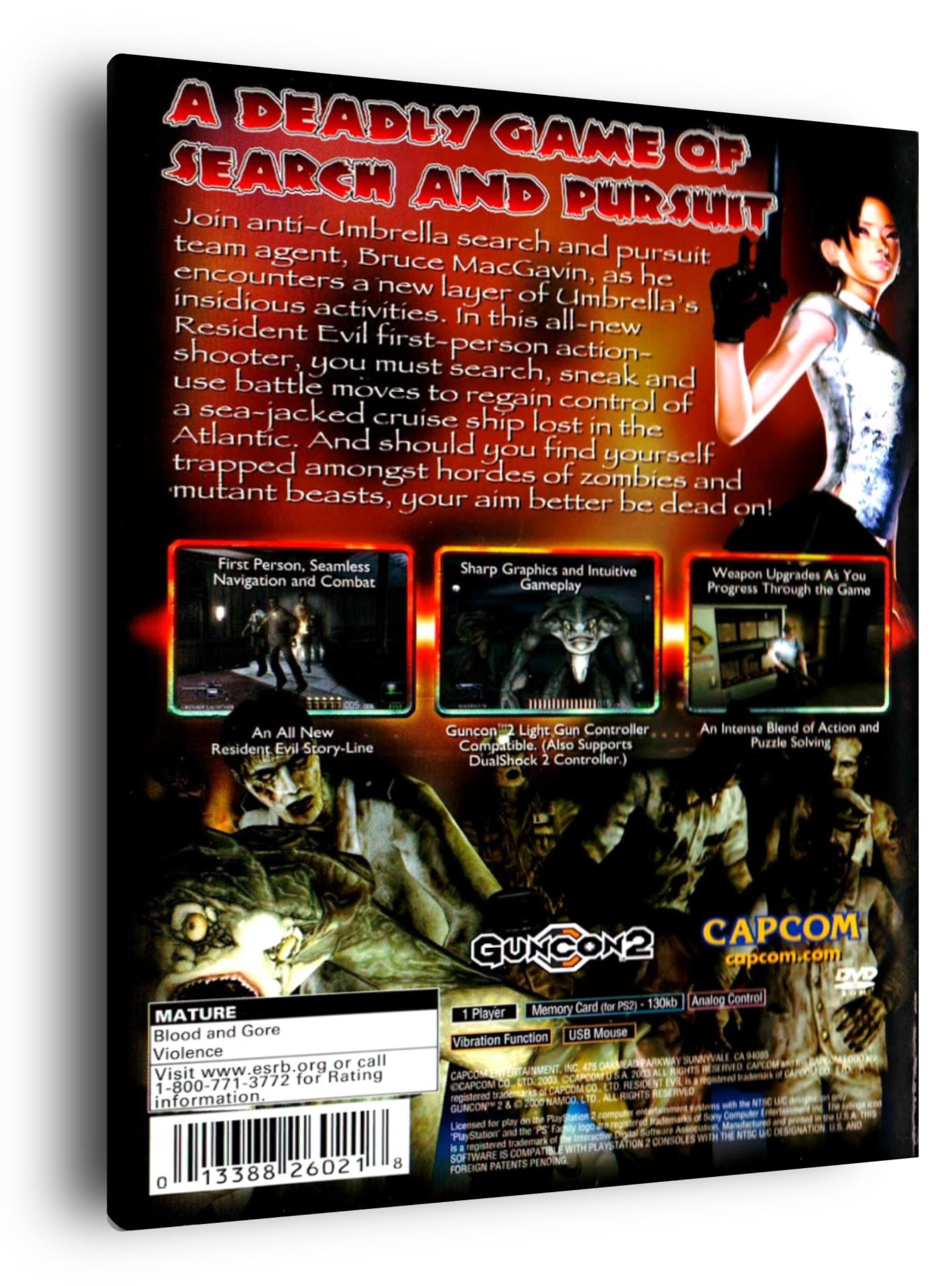 Đĩa game PS2, Resident Evil: Dead Aim. cho PS2