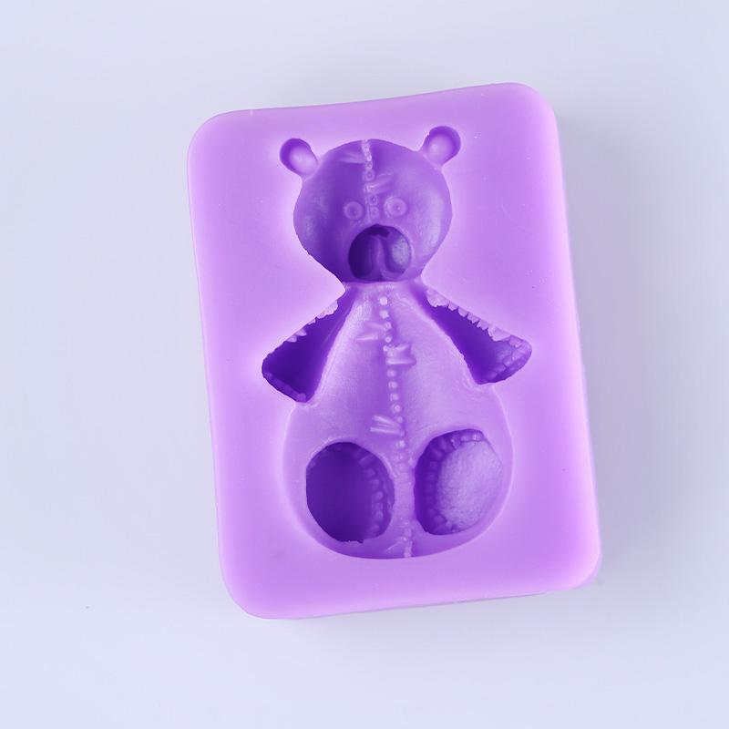 Kẹo Gấu Búp Bê Silicone Bộ Tạo Khuôn Hình Gấu Đồ Chơi Trang Trí Mô Hình Bánh Sinh Nhật Gấu Bông Trang Trí Bộ Tạo Khuôn Hình