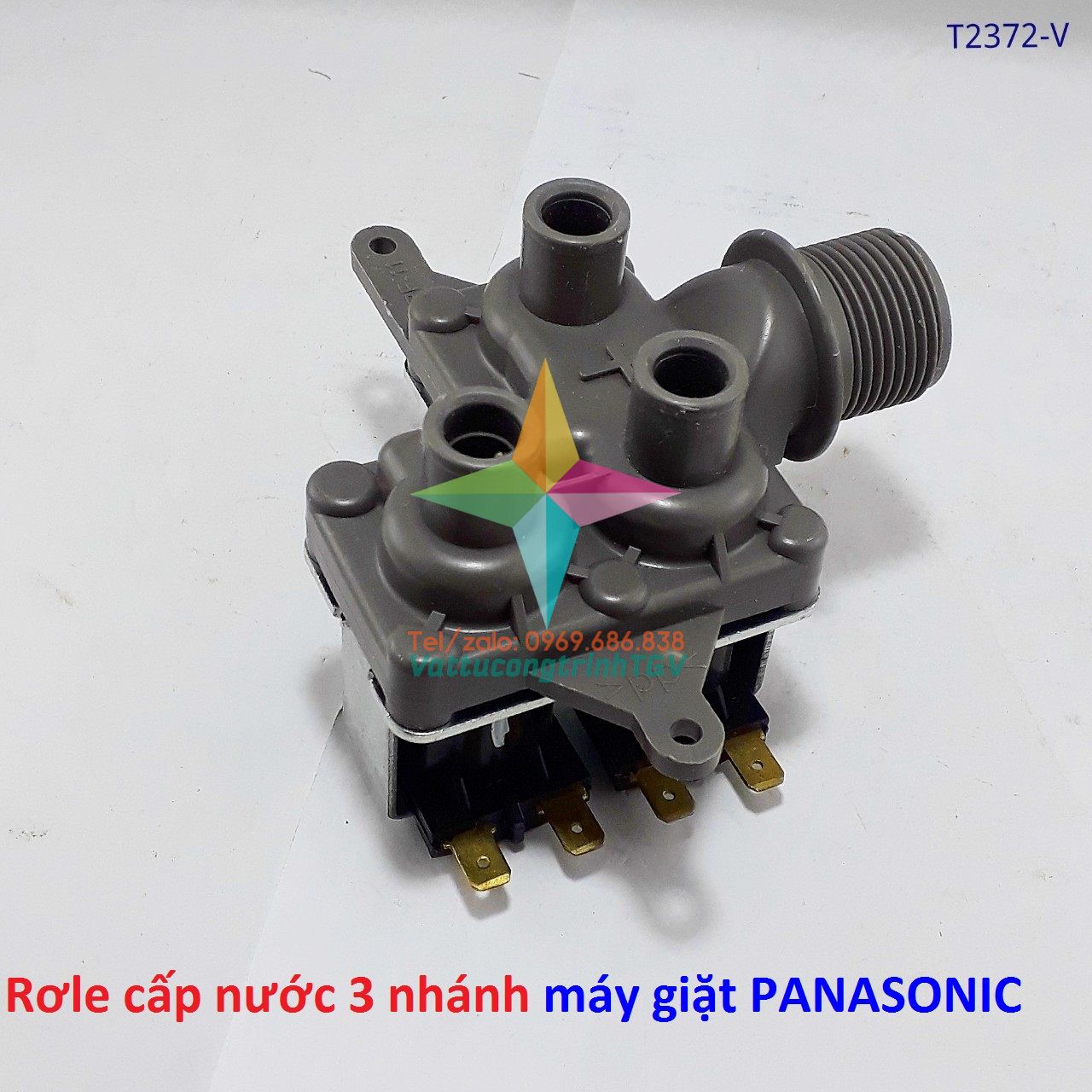 Rơ le cấp nước ba nhánh cho máy giặt PANASONIC hãng