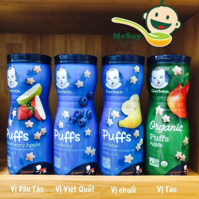 Bánh ăn dặm hình sao Gerber Non GMO