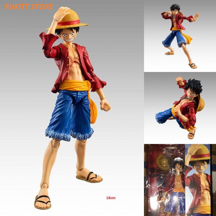 Mô hình khớp one piece - mô hình nhân vật vua hải tặc luffy 18cm l039