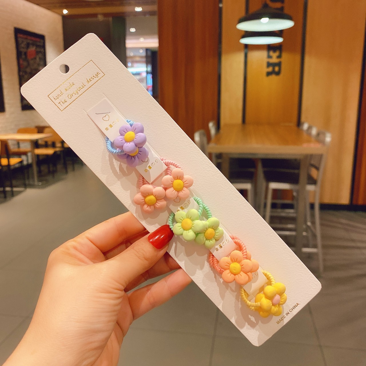 Set 10 cột tóc nhí thun siêu nhỏ hoạt hình hoa động vật đáng yêu thun đàn hồi cao  cho bé phong cách Hàn Quốc - Selenshop