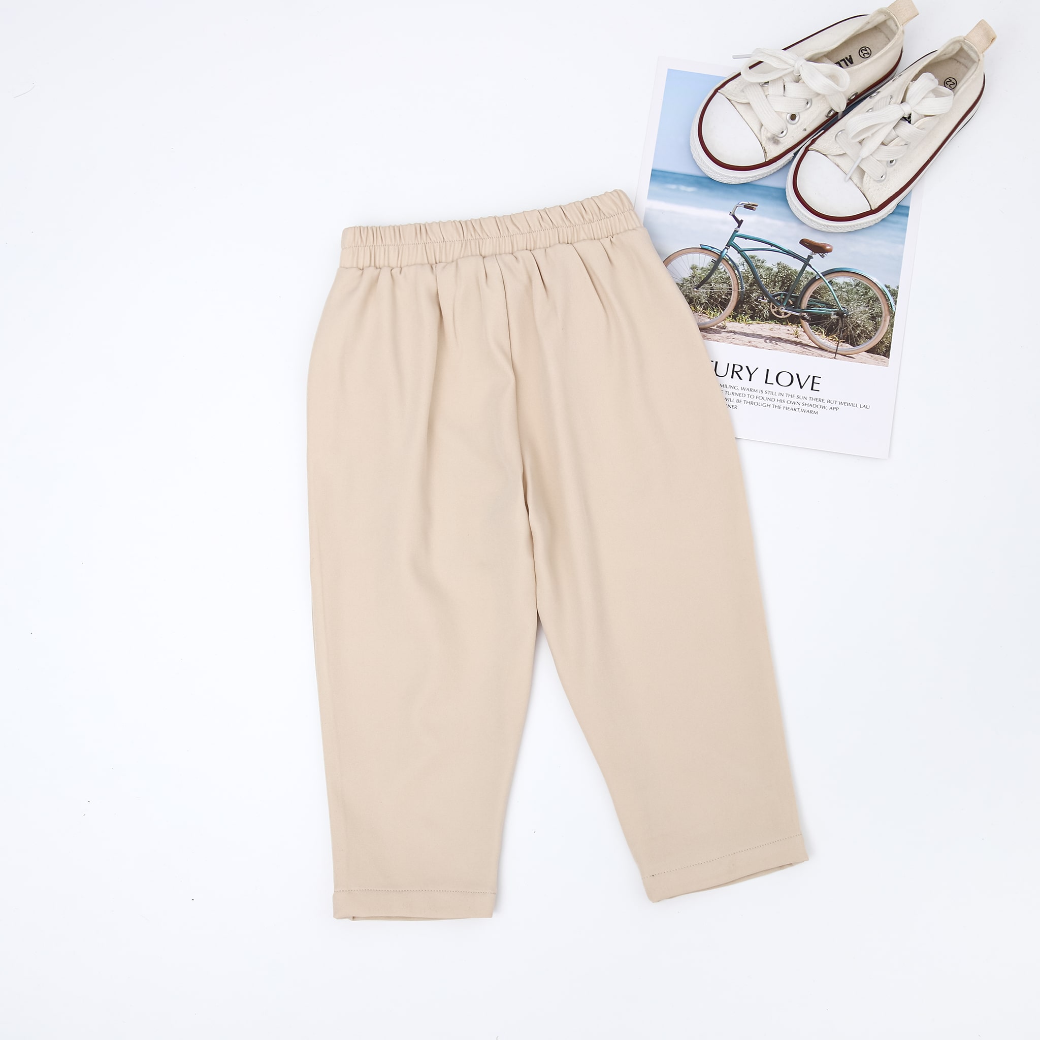 Quần baggy bé gái ly trước