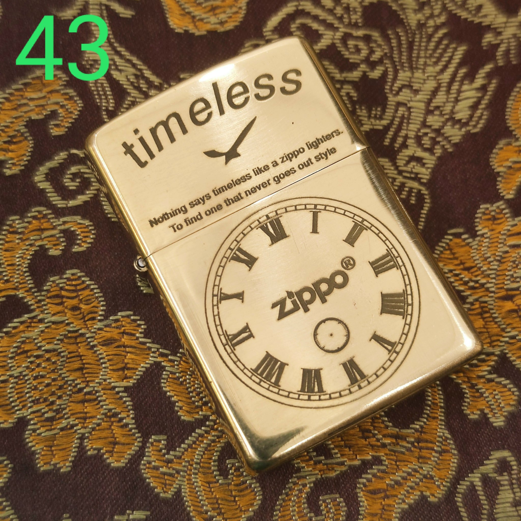 [HCM]Bật Lửa Zippo Đồng Nguyên Khối Mẫu Timeless ( Tặng Combo Kèm Đá+Bấc+Chai Xăng Nhỏ).