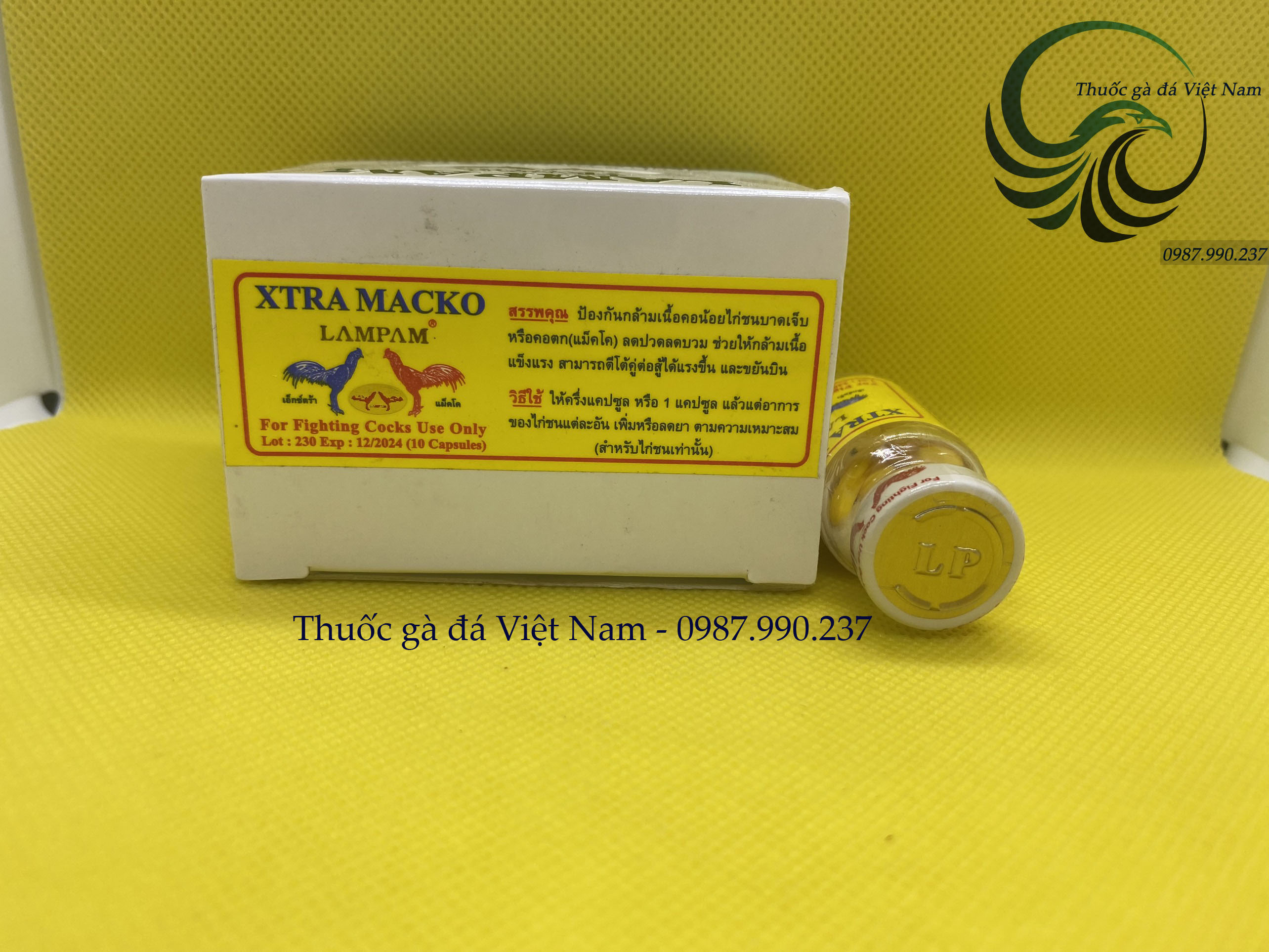 Thuốc gà đá Extra Macko Nhộng Vàng