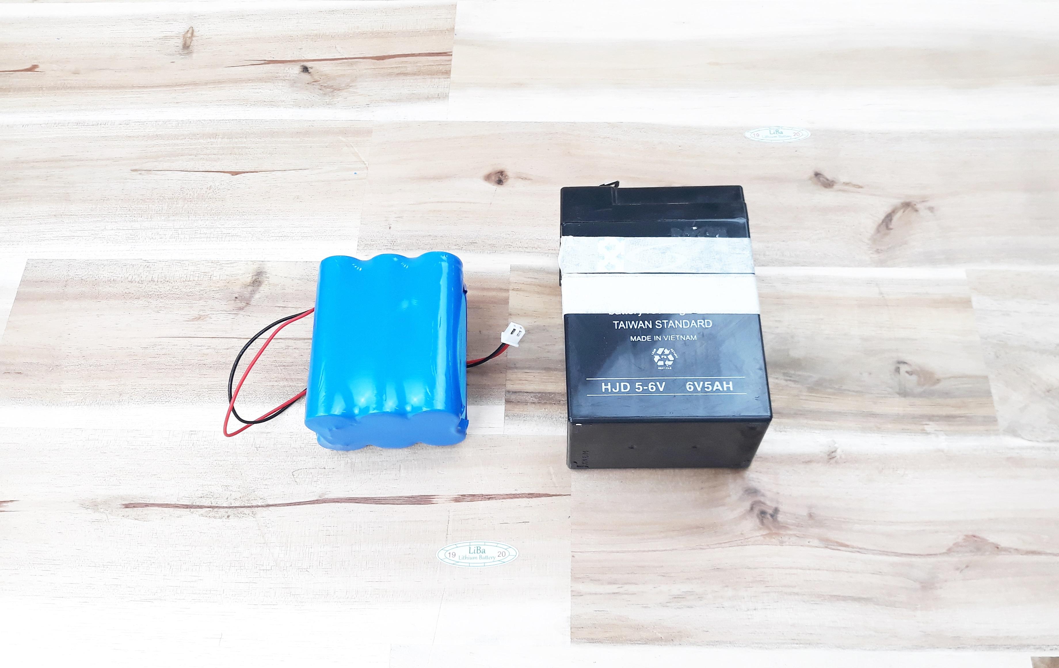 [HCM]Pin Lithium ion 7.4V 6000mAh thay thế acquy 6V _ LiBa