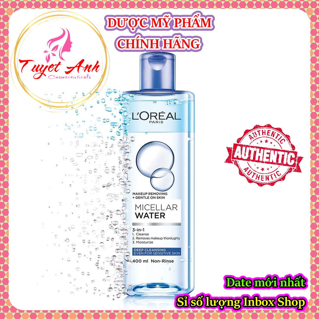 Nước tẩy trang Loreal L'Oreal Paris Micellar Water Xanh nhạt 400ml