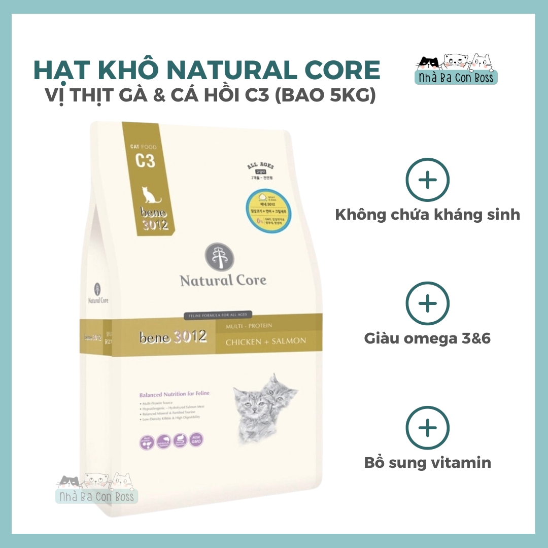 Hạt cho mèo natural core kitten c1/ eco c1/ adult c3