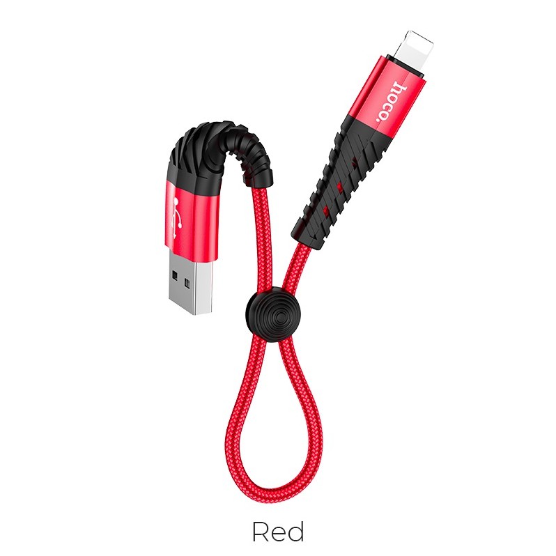 Cáp sạc HOCO X38 USB to Lightning / Micro / TypeC dài 25cm chất liệu dây dù