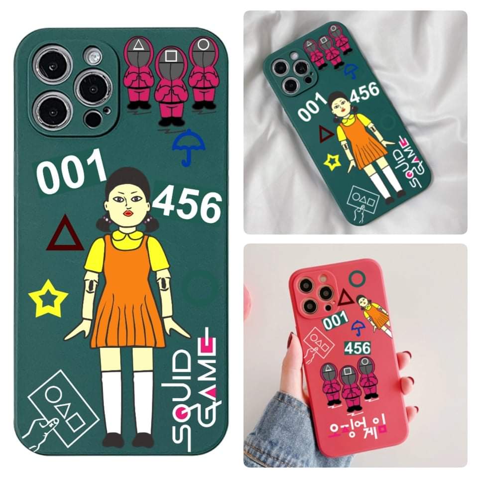 Ốp lưng Xiaomi Redmi 10C,Note 11,Note 11s,Note 10 Pro,Redmi Note 10s,Note 10 4G,Note 10 5G,Redmi Note 9,Note 9s,Note 9 Pro,Note 8 Pro,Note 8,Note 7,Note 5,Note 5 Pro  Squid Game Vuông X74