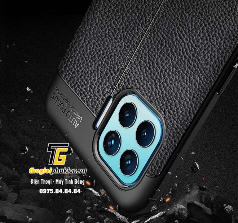 Ốp lưng OPPO A93 silicon giả da Auto Focus