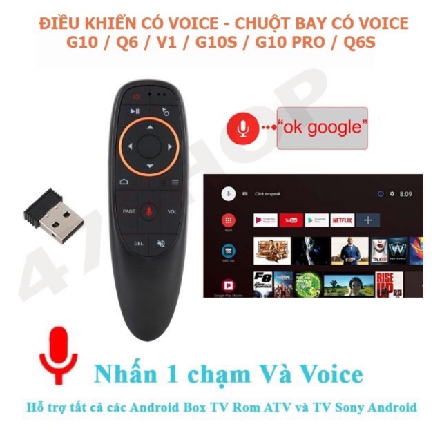 Điều khiển tìm kiếm giọng nói G10S cho Android TV Box