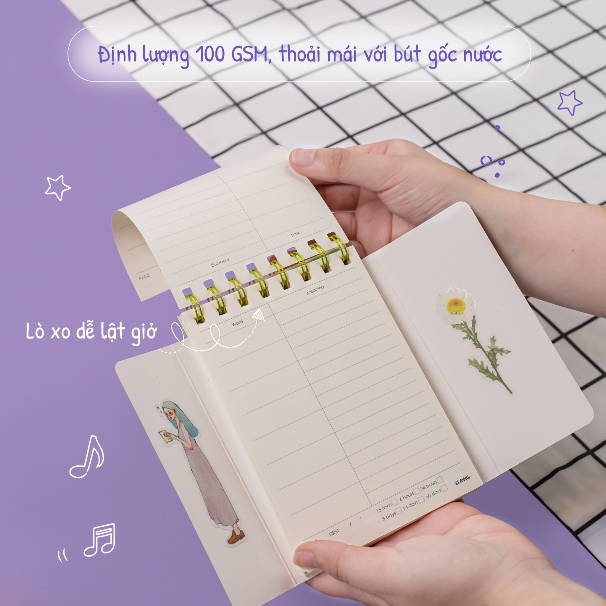 Sổ Học Từ Vựng KLONG Word Study A6 120 trang MS 916