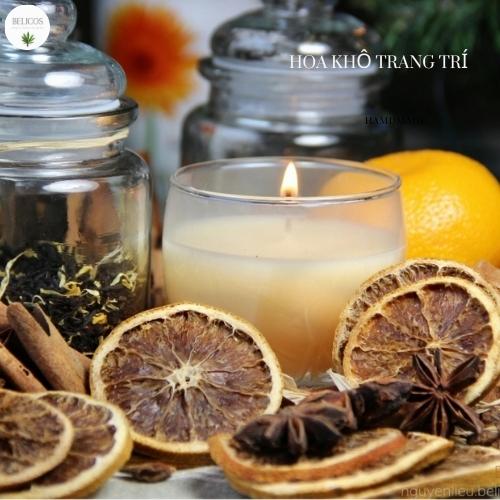 [HCM]Set hoa khô trang trí nến thơm cực đẹp
