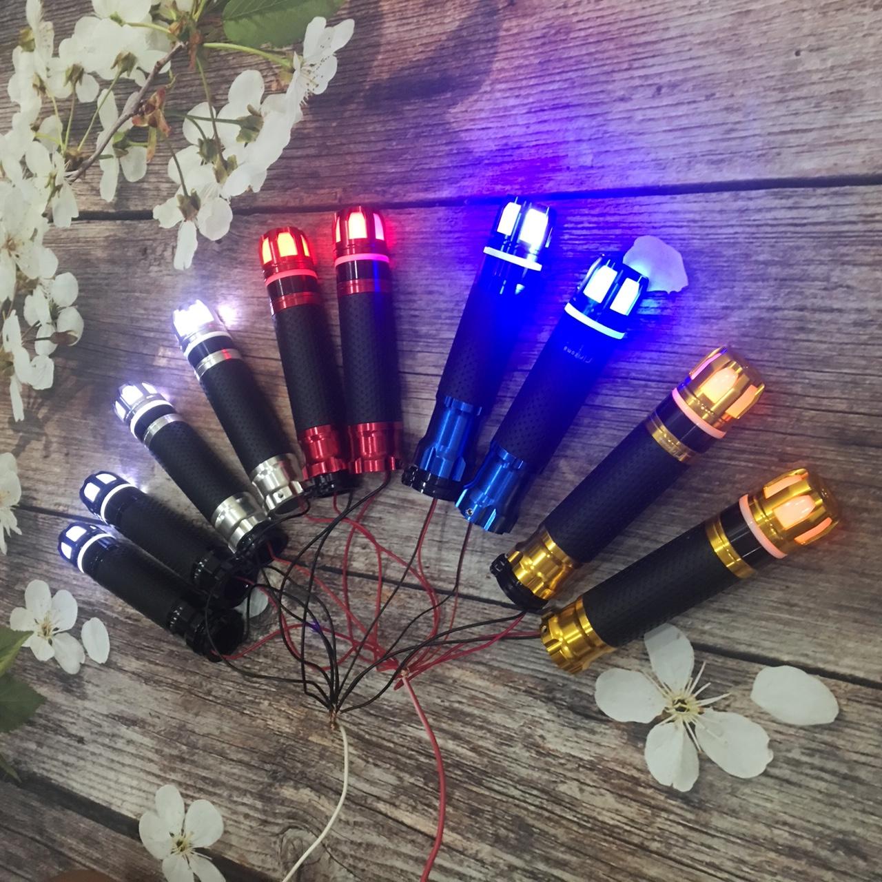 [ĐẸP CHẤT LUÔN]  Bộ 2 bao tay gù xoay đèn led 2 phần đầu siêu chất