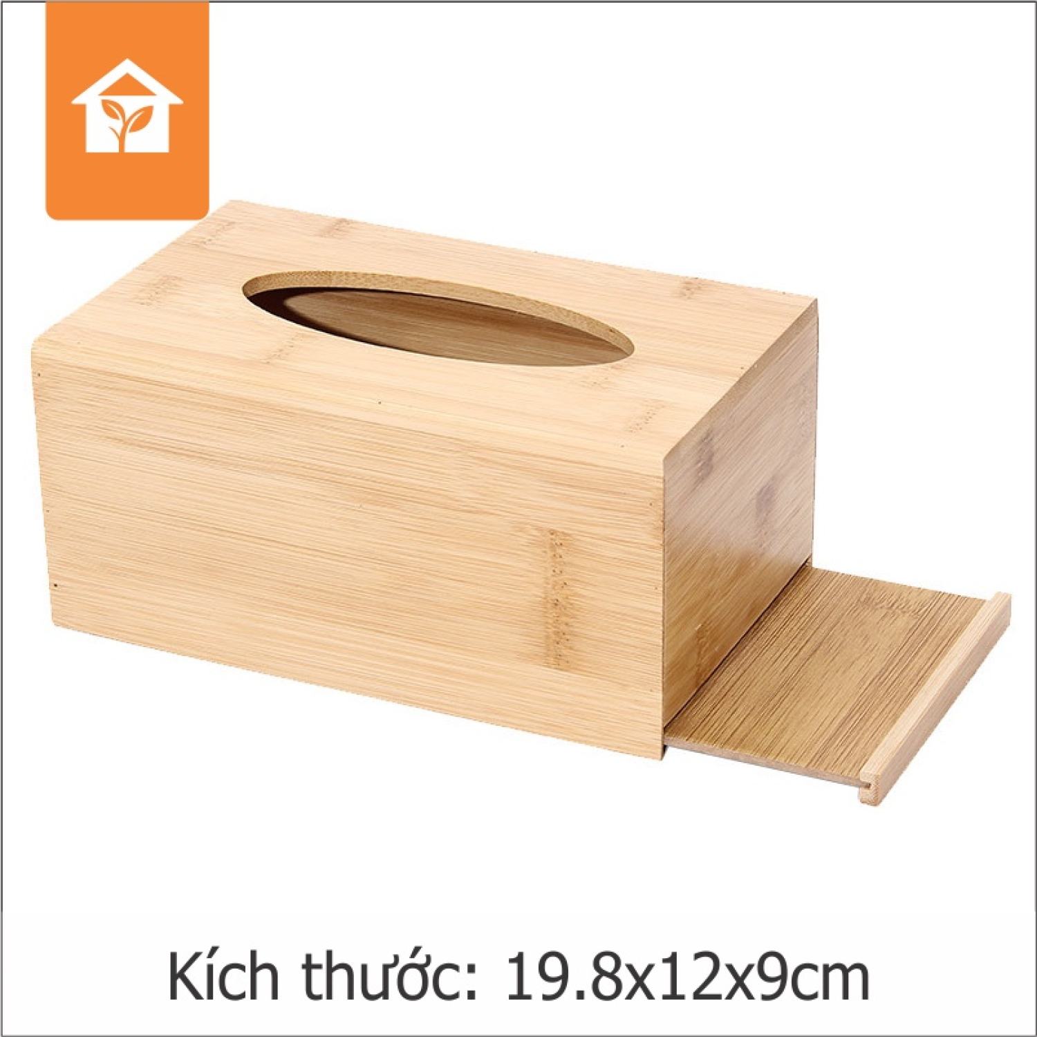 Hộp khăn giấy gỗ tre tự nhiên ( Hàng xuất khẩu )