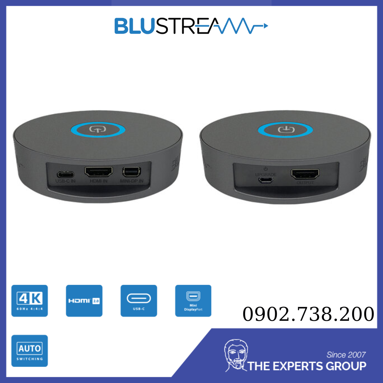 Blustream Portable Multi-Format Presentation Switch