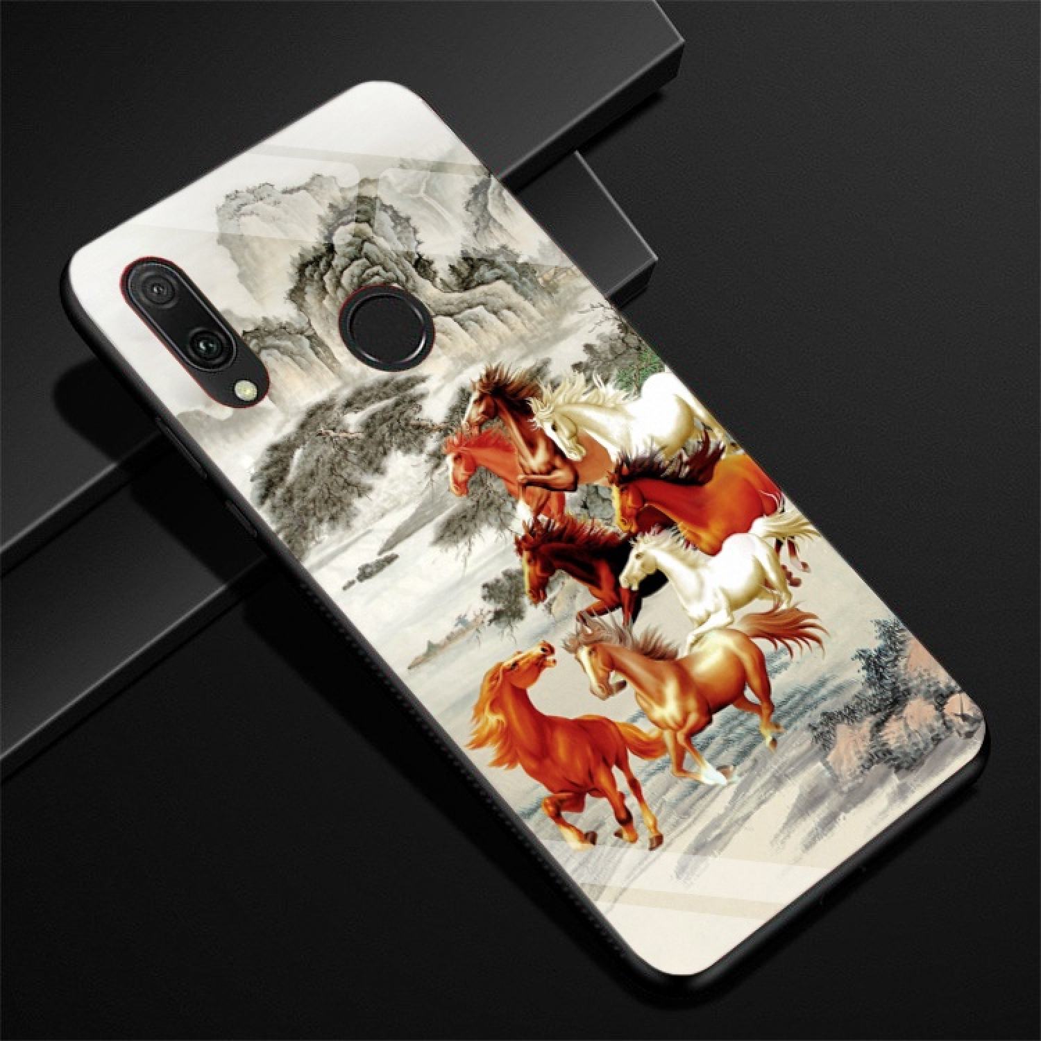 Ốp Lưng Huawei Nova 3i, Nova 3E mặt kính cường lực cao cấp, thiết kế Độc Quyền