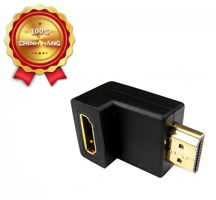 Đầu nối HDMI  1 đầu đực 1 đầu cái bẻ 90 độ