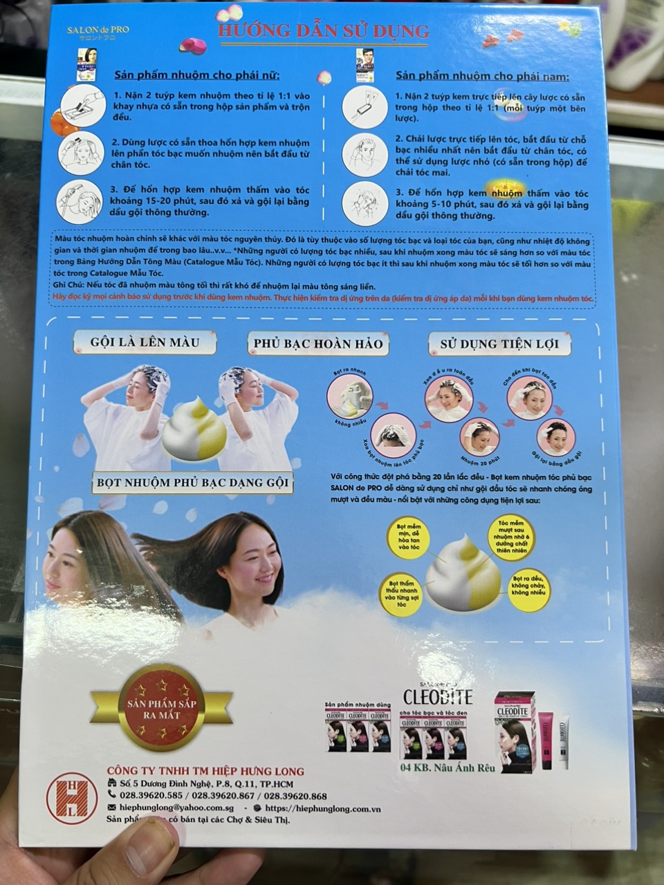 Thuốc nhuộm tóc nhật Salon De Pro chính hãng