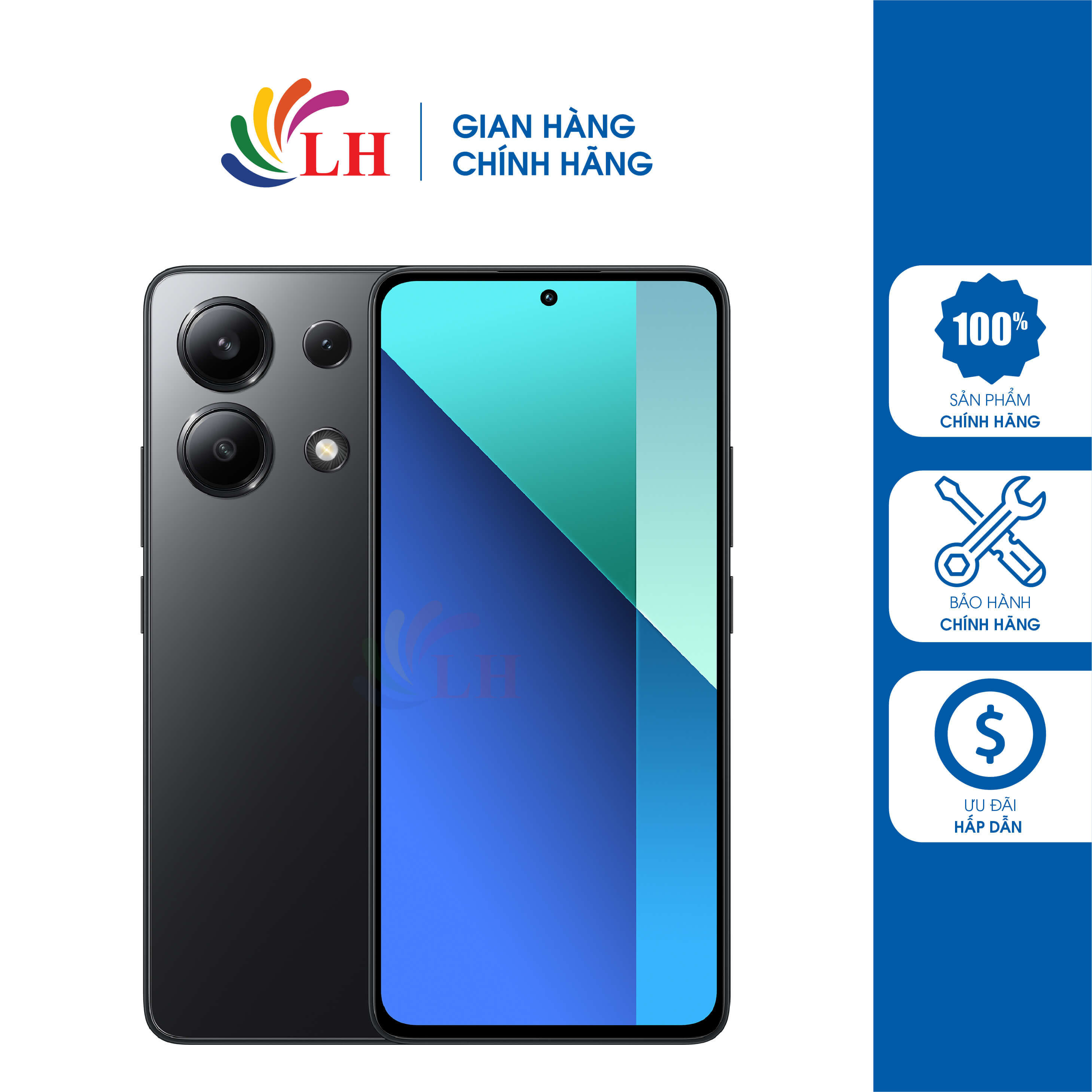 Điện thoại Xiaomi Redmi Note 13 (6GB/128GB) - Hàng chính hãng - 3 camera sắc nét, hiệu năng mạnh mẽ, sạc nhanh 33W