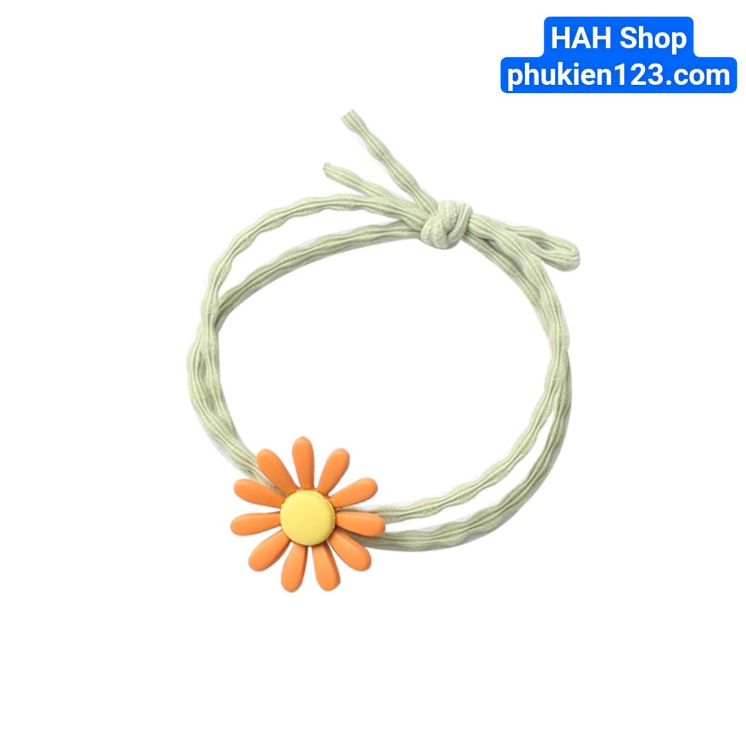 SET 10 DÂY CỘT TÓC HOA CÚC NHIỀU MÀU