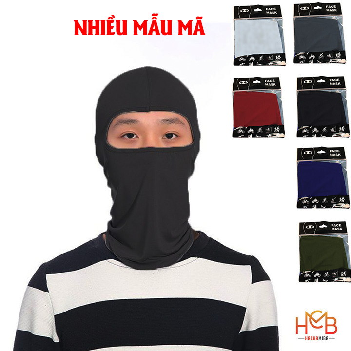 Khăn Trùm Đầu Đi Phượt CS - Full Kín Mặt Chỉ Chừa 2 Mắt