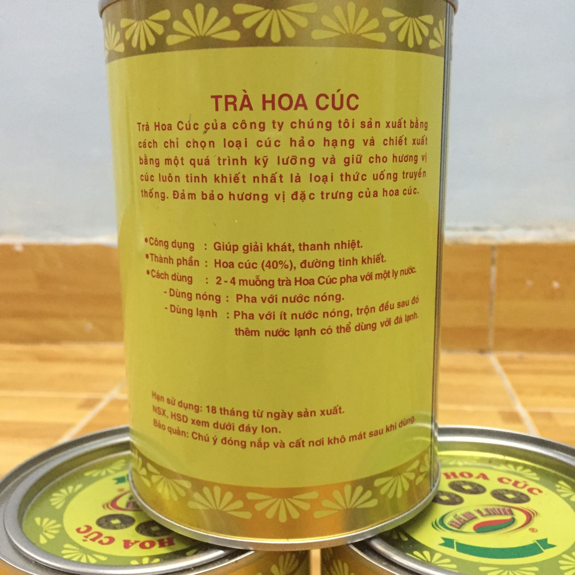 Trà hoa cúc Hán Linh 400gr (loại 3 đồng tiền)
