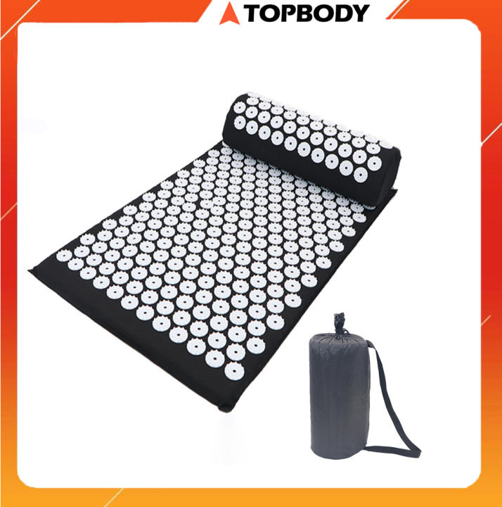 Thảm bấm huyệt Promat, thảm gai kết hợp châm cứu, massage yoga cao cấp TOPBODY – size lớn 68×42 cm – có túi – Topbody >>> top1shop >>> lazada.vn