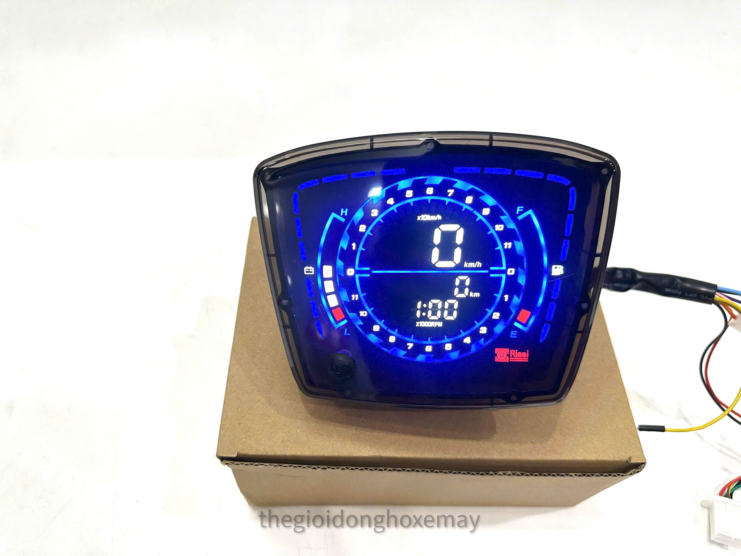 Đồng Hồ Điện Tử LCD Xe Máy Plus Lắp Đặt Dream, Super Dream Mẫu 2024