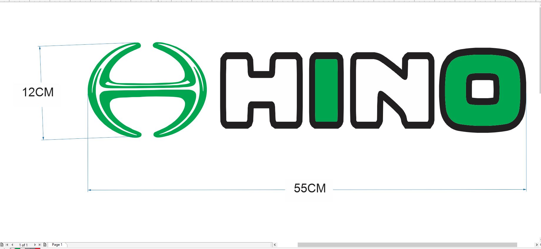 Tem decal chữ hino dán xe tải hino(sl; 1 tem)